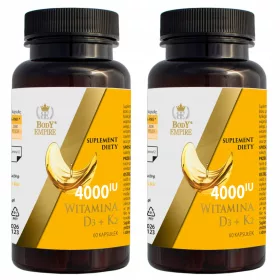   Vitamin D3+K2 (MK-7) 4000 IU – Dvije Pakiranja s Uljem Crnog Kima, 120 Kapsula