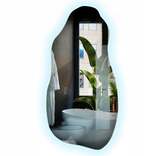  LED ogledalo 45x90 cm hladne boje, nepravilnog oblika, moderan stil
