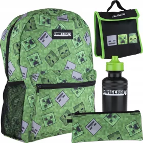   Minecraft set školskog ruksaka, boce za vodu, užine i pernica