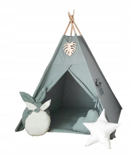 Boho Dječji Teepee Šator s 4 Jastuka i Monstera Privjeskom