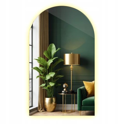  LED Ogledalo Ovalno Premium S Poliranim Rubovima Za Dnevni Boravak 50x90 cm