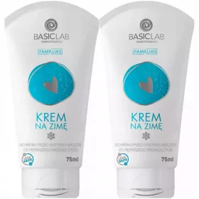   BasicLab Famillias Zimski Zaštitni Krem za Lice s Vitaminom E, 2x75ml