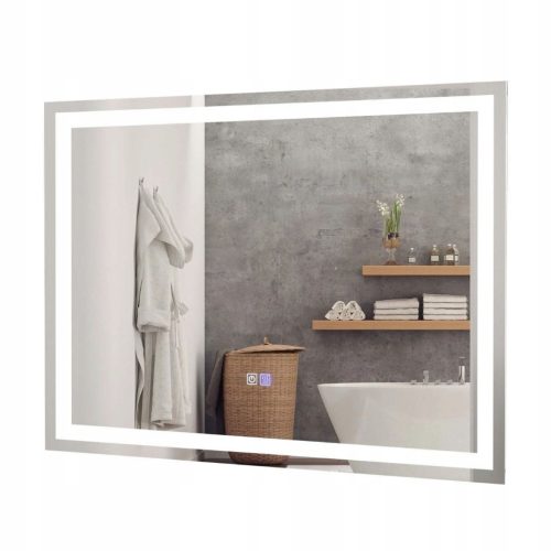  Kupaonsko ogledalo s LED pozadinskim osvjetljenjem 80 x 60 cm s funkcijom protiv magljenja
