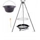  ROŠTILJ XXL Ložište 80 cm Inox REŠETKA 80 cm + LOVAC 8 l
