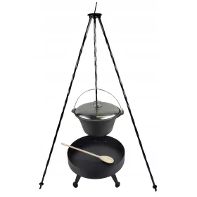    Kazan od lijevanog željeza 8 P KAMIN 40 cm Tronožac 120 cm