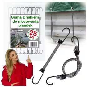   Set Elastičnih Guma s Kukama 40cm - Idealno za Pričvršćivanje i Transport