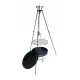  VRTNI ROŠTILJ TRONOŽAC INOX REŠETKA 45cm + KAMIN 50CM