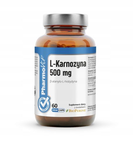 L-Karnozyna 500 mg s BioPerine® - 60 kapsula za podršku mišićima i imunitetu