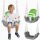 Elephant Bucket Swing sivo zelena 3u1 za djecu