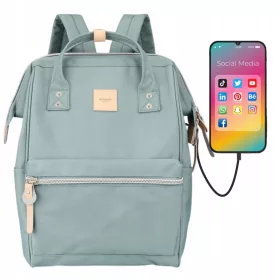 Modni Sportski Gradski Ruksak Himawari s USB Portom za Mlade