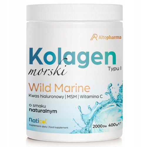 Kolagen Morski z Dzikich Dorszy z Witaminą C i Kwasem Hialuronowym 400g - Altopharma®
