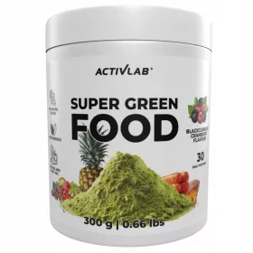   Aktivlab Super Green Food, Crni Ribiz i Brusnica - Dodatak Prehrani 300g