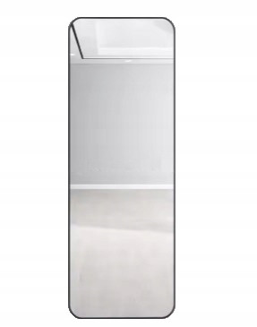  LED ogledalo, zakošeno, zaobljeni uglovi, 50x170 cm, pjeskaren rub