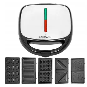    TOST APARAT ZA VAFLE PANINI APARAT ZA SENDVIČE GRILL TORTILA TOAST 5IN1 TOAST 1200W