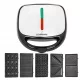  TOST APARAT ZA VAFLE PANINI APARAT ZA SENDVIČE GRILL TORTILA TOAST 5IN1 TOAST 1200W