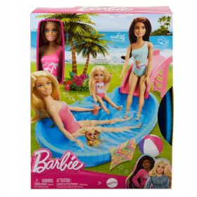  Barbie bazen + set lutke HRJ74