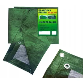   Zaštitna Cerada 120g sa UV filtrom, Vodootporna i Otporna na Smrzavanje - 6x8m, Zelena
