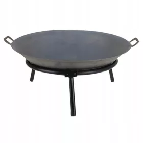  CRNO LIJEVANO ŽELJEZNO VRTNO LOŽIŠTE SA RUČKAMA 60CM