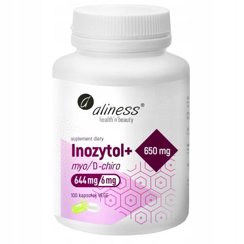 Aliness Inozytol+ 650 mg - dodatak prehrani s vitaminom B6 u 100 kapsula
