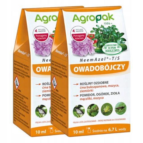 NeemAzal 10 ml - Insekticid na prirodnoj bazi za zaštitu biljaka, pakiranje 2 komada
