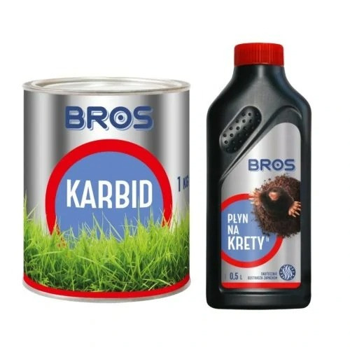 Komplet za suzbijanje krtica od karbida 1 kg + tekući repelent