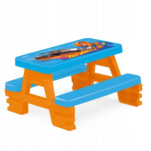 DOLU Hot Wheels Dječji Piknik Stol za Djecu 4-Osobe