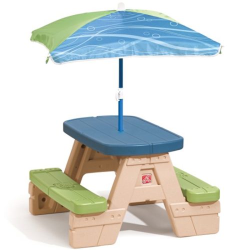 Dječji Stol za Piknik s Kišobranom Step2