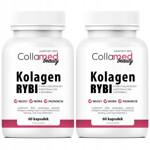 Collamed Beauty - Kolagen iz ribe sa hijaluronskom kiselinom, cinkom i biotinom, 120 kapsula