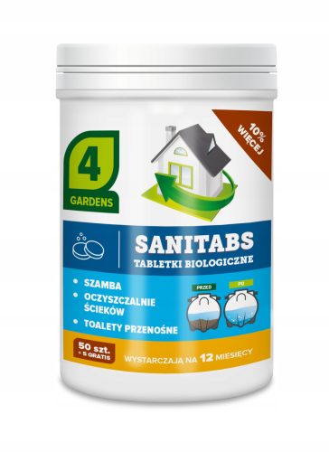 TARGET Sanitabs Biološke Tablete za Čišćenje Septičkih Jama 55kom