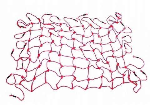 Sjajna mreža za penjanje crvena 200x300 cm