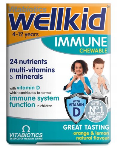 Wellkid Immune Chewable - Tablete za jačanje imuniteta djece, 30 kom