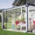 Prozirna vrtna tenda za terasu, vodootporna, 420g/m2 s očicama za montažu 2x1m