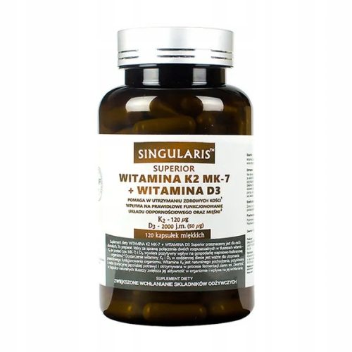 Vitamin K2 MK-7 + Vitamin D3 120 kapsula - Singularis Superior