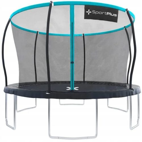 Trampolin s mrežom SportPlus 366 cm FT 12 (365-374 cm) OKRUGLI PLAVI
