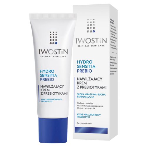IWOSTIN HYDRO SENSITIA PREBIO - Hidratantna krema s prebioticima za osjetljivu kožu, 50 ml
