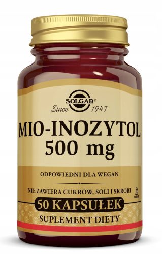 Solgar Mio-Inozitol 500 mg - Visokokvalitetni dodatak prehrani, 50 kapsula