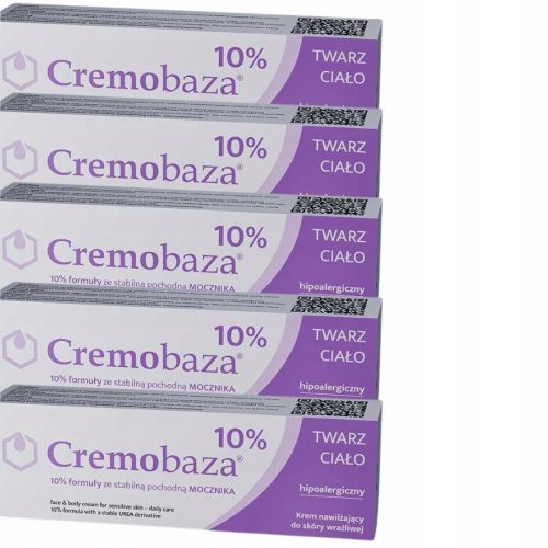Krem Cremobaza 10% s ureom - Paket od 5 x 30g za osjetljivu kožu