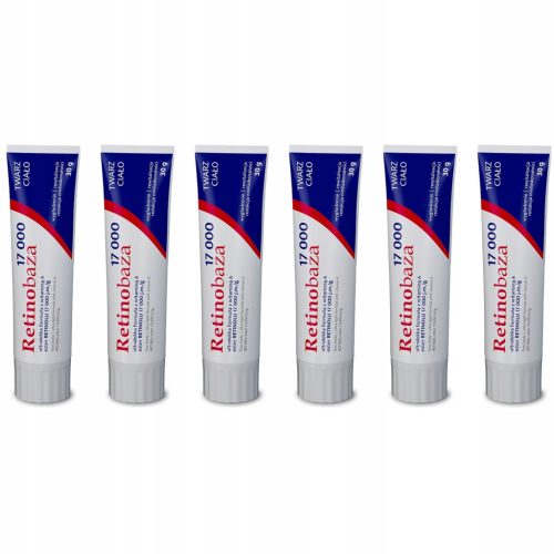 Set od 6 x Retinobaza 17000 krema s vitaminom A, za intenzivnu njegu kože, 30g