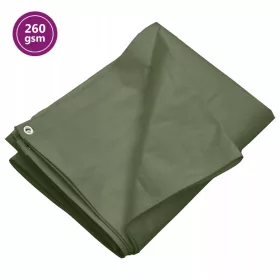 Višenamjenska Plandeka 260 g/m², 3x4 m, Zelena, HDPE