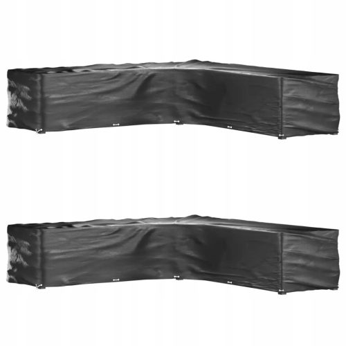 Zaštitne Navlake L za Vrtne Garniture, 2 Komada, Crne, 300x300x70 cm