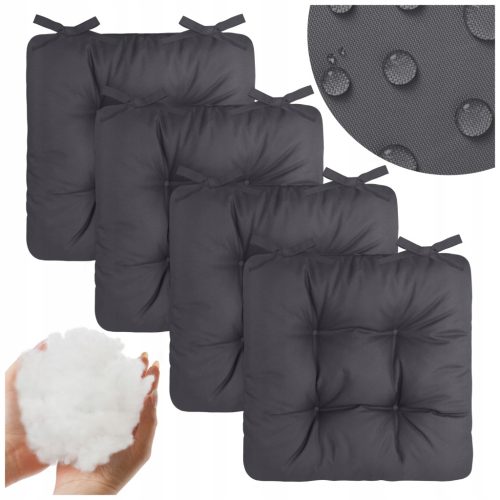  SET OD 4 x JASTUKA ZA STOLICU 50x50 CM VODOOTPORNO PROŠIVENO