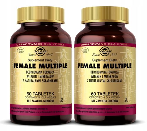 Solgar Female Multiple - Multivitaminski i mineralni kompleks za žene, 60 tableta