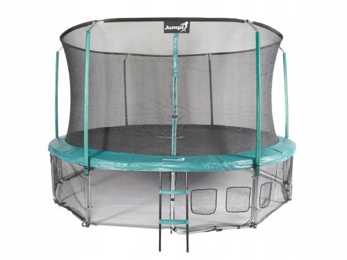 Vrtni trampolin 435 cm/14 FT Maxy Comfort Green s unutarnjom mrežom