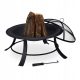  Garden Fire Pit VELIKI ROŠTIL 74 cm sa zaštitom od iskrenja LIJEVANO ŽELJEZO