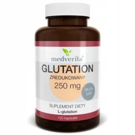   Medverita Glutation Zredukowany 250mg - 120 Kapsula bez Dodataka