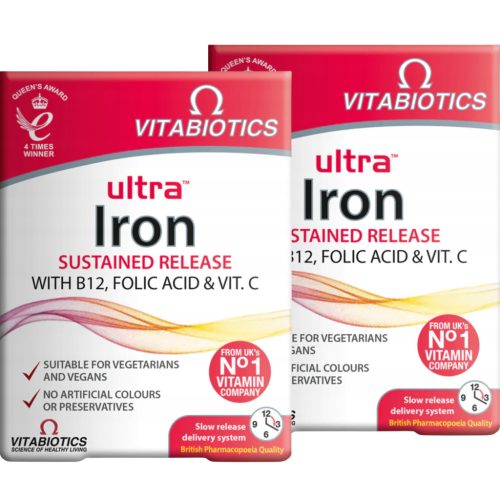 Ultra Iron - Tablete s željezom, vitaminom B12, folnom kiselinom i vitaminom C