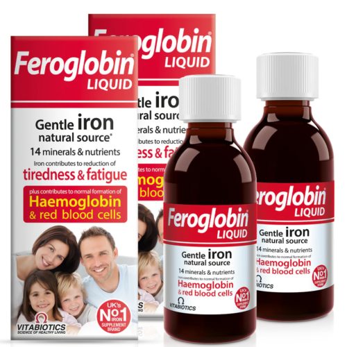 Feroglobin tekući dodatak - Željezo, Vitamini B6 i B12, Folna kiselina, 200 ml