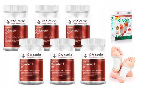 6x A-CARDIN PRO + GRATIS KINOKI Detoksikacijski Flasteri