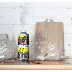   2× Strong 4INSECT BOMB 400 ml – maglena insekticidna bomba protiv stjenica, mrava, riba, muha i buha