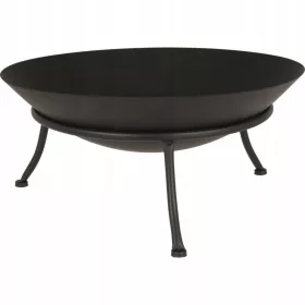  PRIJENOSNA VRTNA VATRIŠTA 47X21 CM CRNA METALNA VATRIŠTA